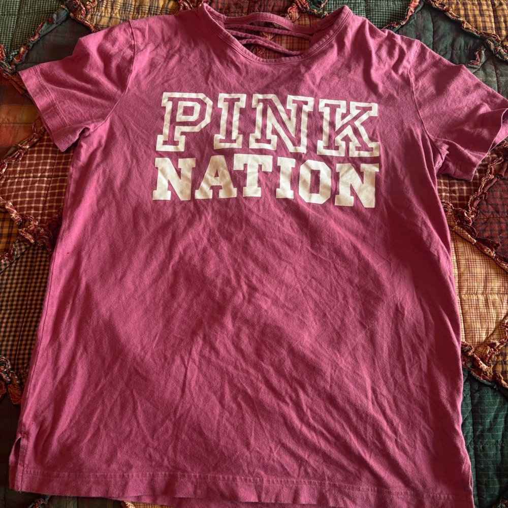 Pink Victoria's Secret T shirt